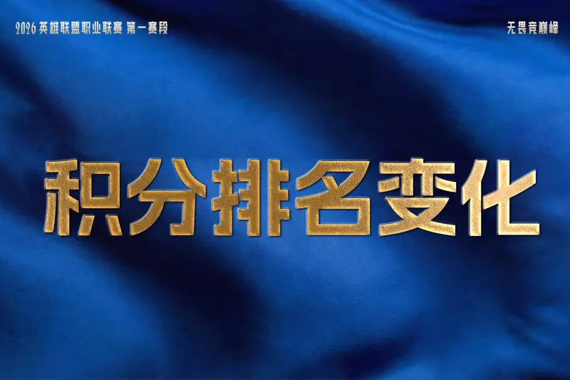 开云体育app-LPL战队排名变化：JDG打破BLG不败战绩，OMG取得赛季首胜